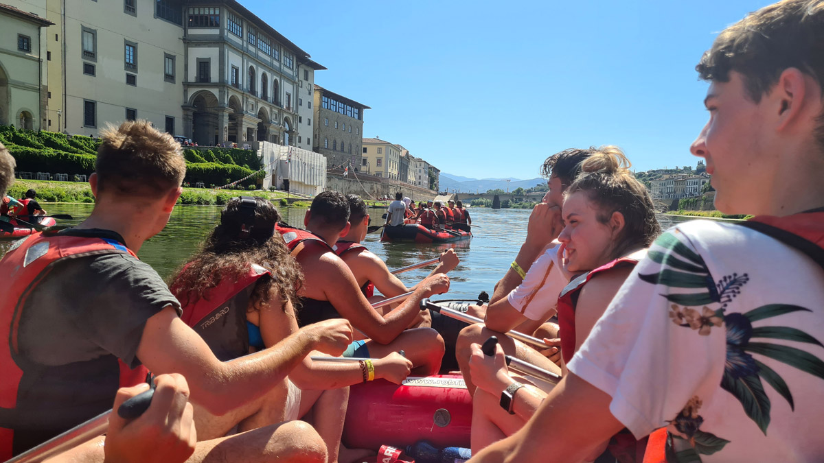 Rafting-Tour auf dem Arno